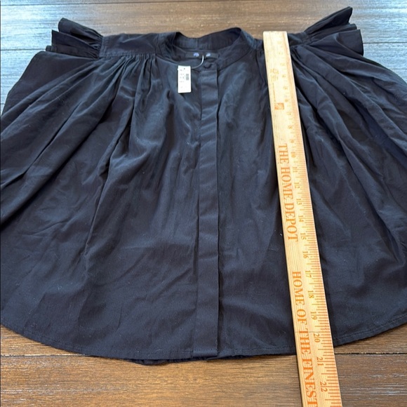 Madewell Poplin Shirred Button-Up Shirt Size XXS - Picture 6 of 13